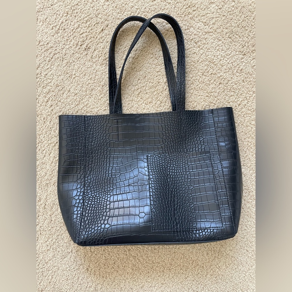 Bloomingdales Navy Blue Tote Bag